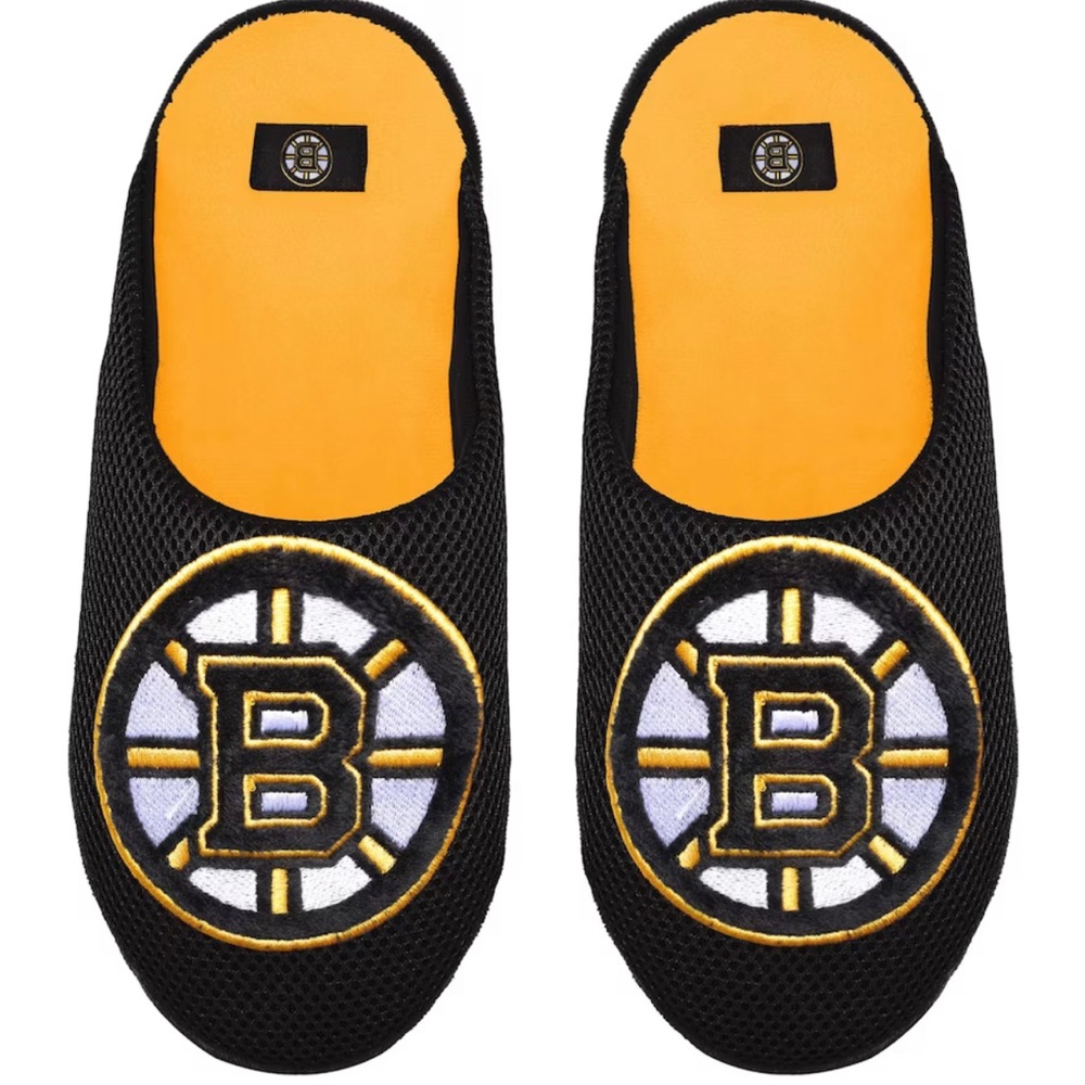 NWT kids Bruins slippers